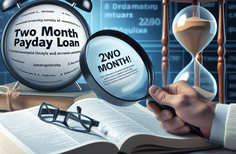 Chwilówka na 2 miesiące – Oprocentowanie i koszty pożyczki